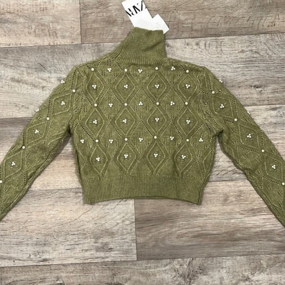 ZARA BLOGGER FAVE!!! Wool Cropped Turtleneck Sweater NWT - Picture 16 of 16
